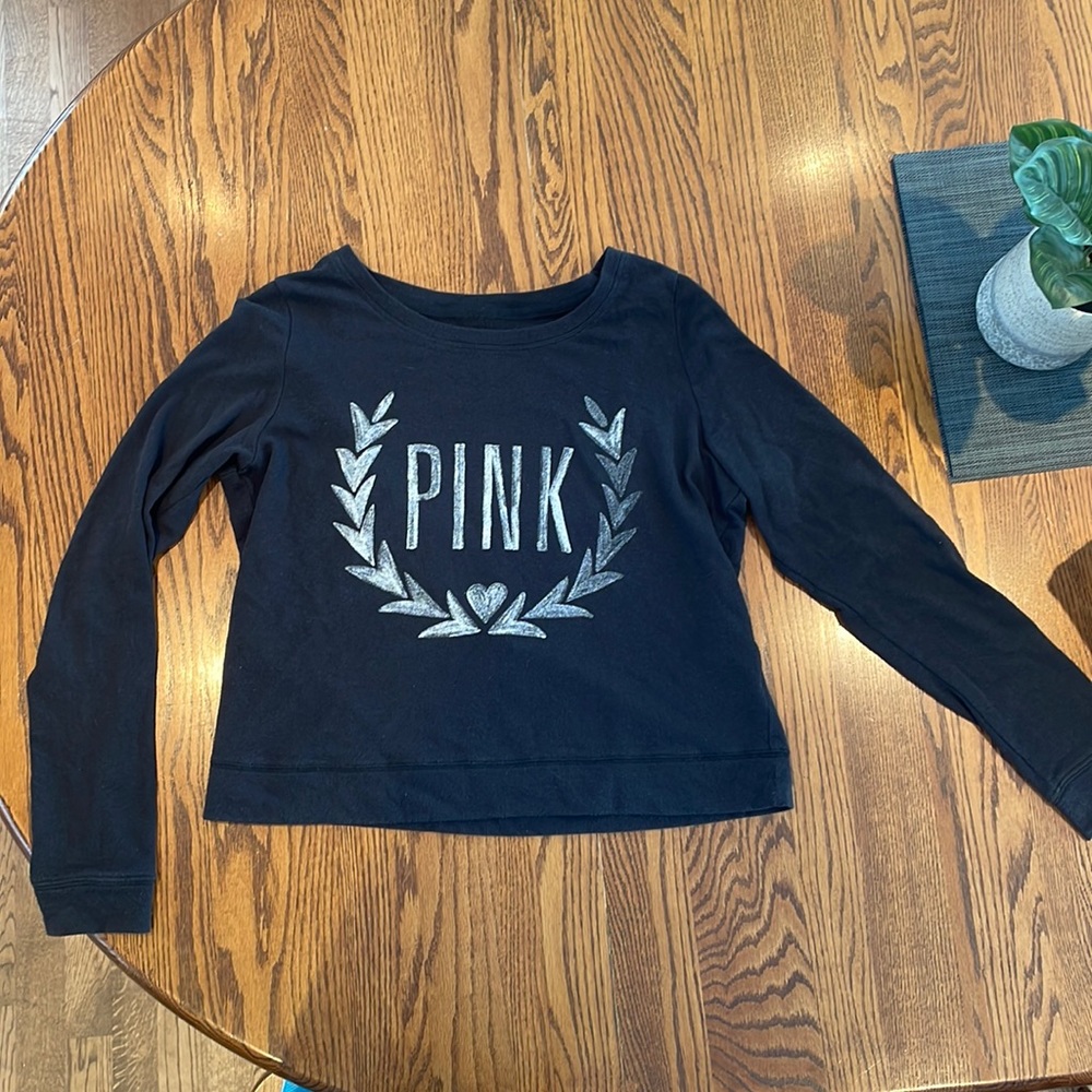 PINK baggy sweater with wide scoop neck